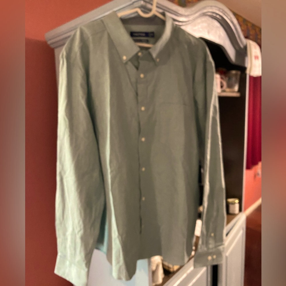 Nautica Men’s Dress Shirt XXL long sleeve Classic Fit BayPine color
